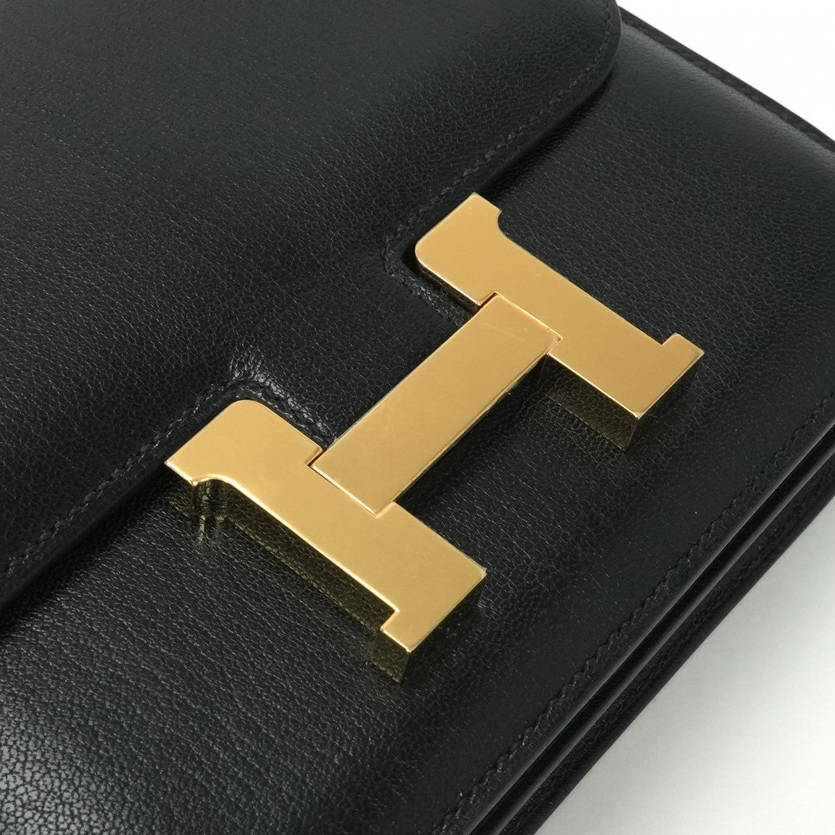 エルメス HERMES コンスタンス3 ミニ18 コンスタンス 3 ミニ 18 バッグ ショルダーバッグ シェーブル ノワール Noir ブラック black 黒 ゴールド金具 シェブルミゾル