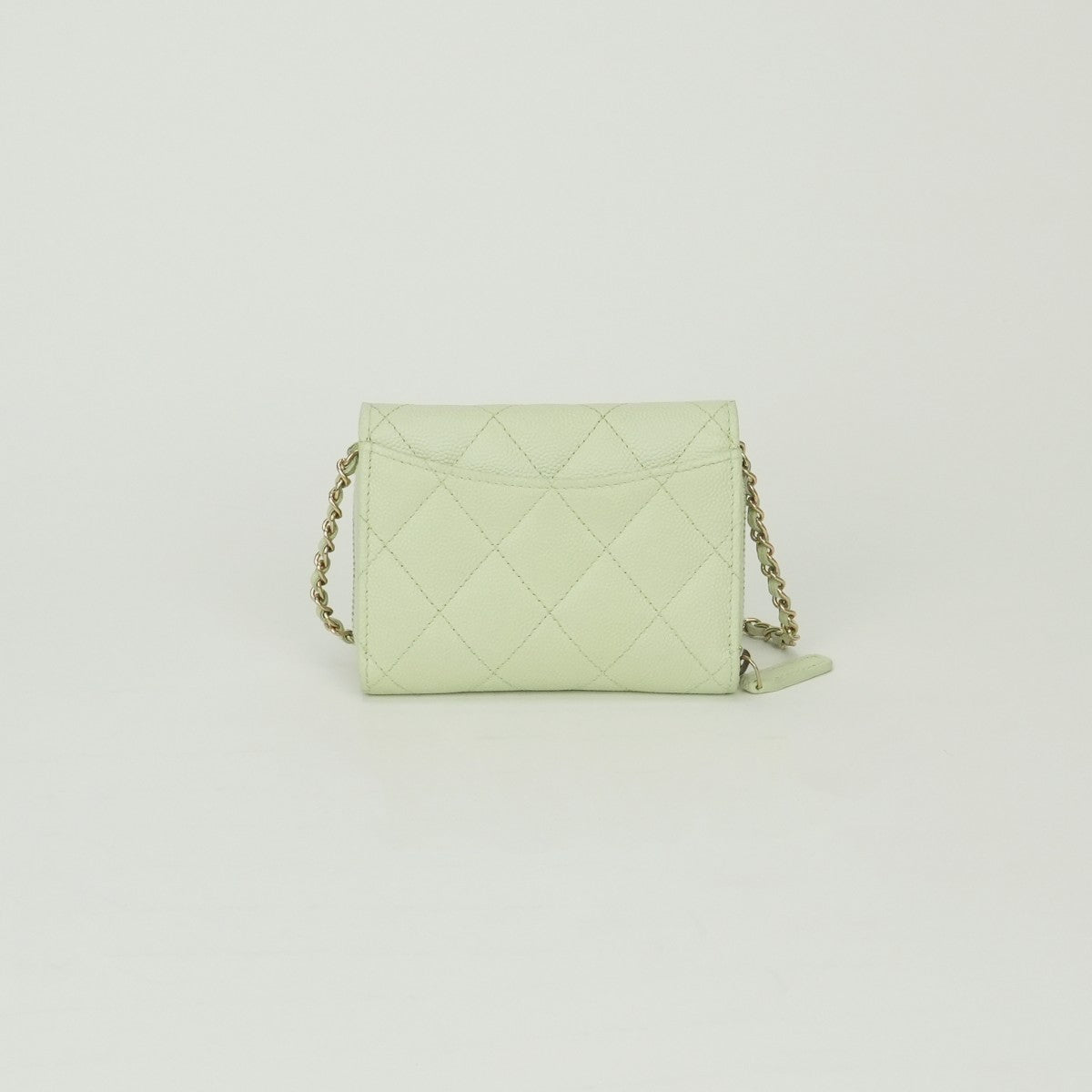 CHANEL マトラッセ ケース グリーン・お財布 シャネル CHANEL マトラッセ 財布 二つ折り財布 ミニ財布 ミニ
