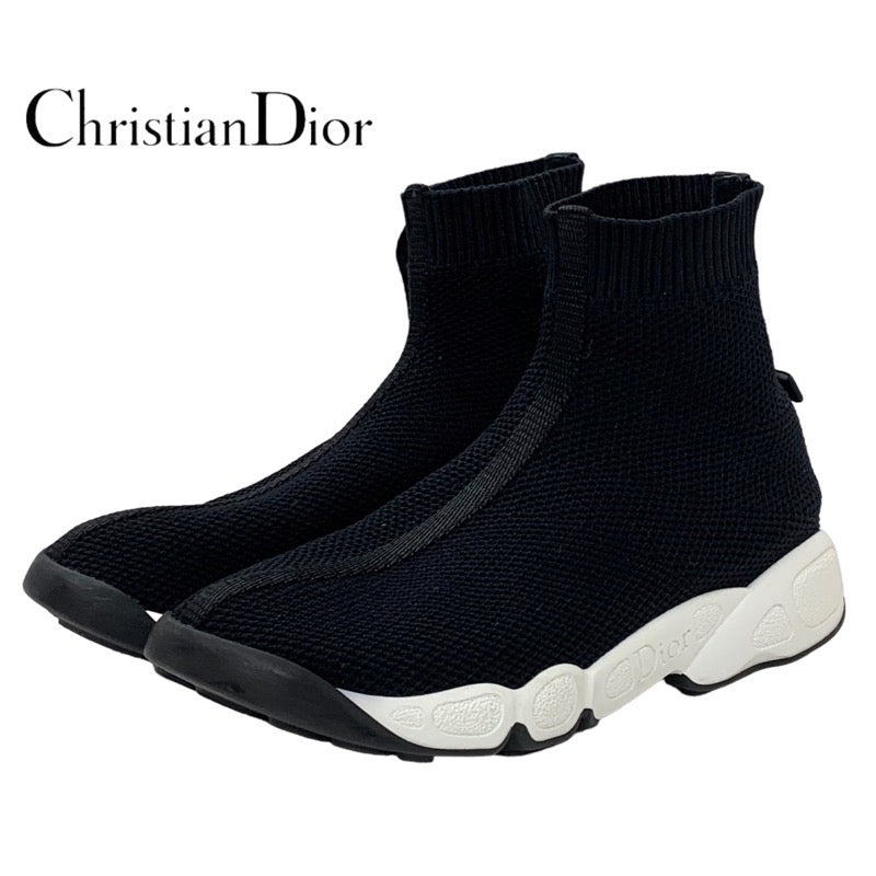 クリスチャンディオール CHRISTIAN DIOR スニーカー ソックススニーカー 靴 シューズ ロゴ ファブリック ブラック 黒