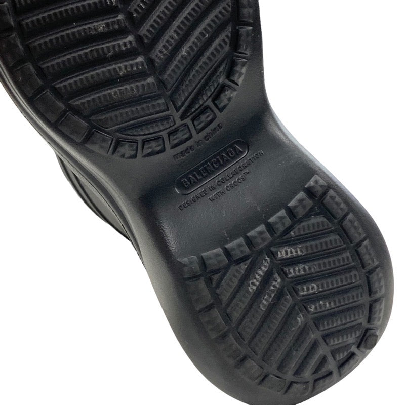 •中国製BALENCIAGA CROCS ブーツ　黒　サイズ26cm