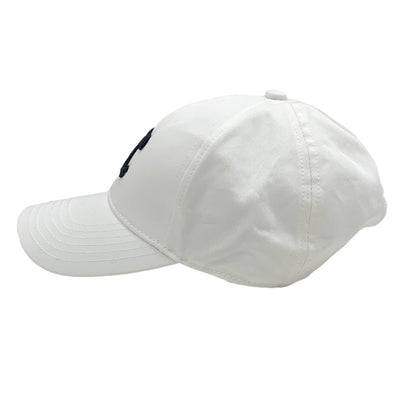 セリーヌ CELINE キャップ 帽子 コットン ホワイト ネイビー 未使用 トリオンフ  ベースボールキャップ