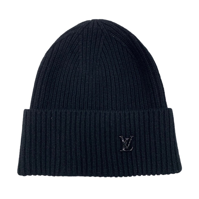VUITTONルイヴィトン ニット帽 LV カシミア ブラック - 帽子